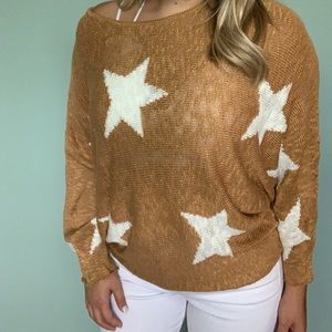Mustard Star Sweater (with tags)